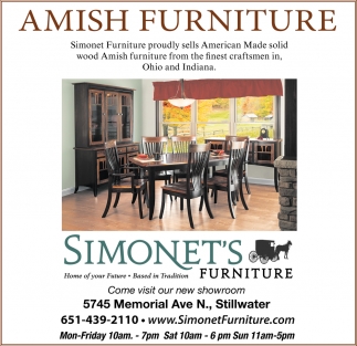 Amish Furniture Simonet S Furniture Stillwater Mn