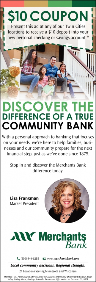Discover The Difference Of A True Community Bank Merchants Bank