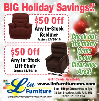 Big Holiday Savings Lin Furniture Of Little Falls Inc Little