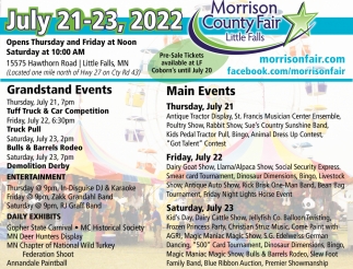 July 2123, 2022, Morrison County Fair Little Falls, Little Falls, MN