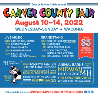 August 1014, 2022, Carver County Fair, Waconia, MN