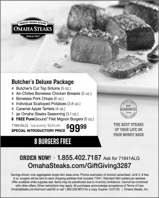WOW NEW Your Omaha Steaks Guide Steak Lover's Companion Booklet Pamphlet  L@@K!