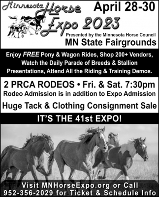 Enjoy FREE Pony & Wagon Rides, Minnesota Horse Expo 2023