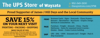 Save 15 On Your Next Visit The Ups Store Of Wayzata Wayzata Mn